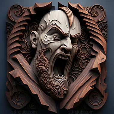 3D модель St God of War игра Призрак Спарты (STL)